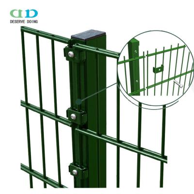 China Easily Assembled Quality Galvanized And Powder Coated Twin-Wire Fence Or Double Wire Panel Mesh Fencing With DD Fence for sale