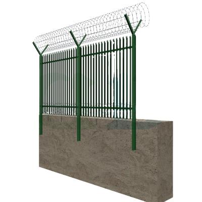 China Easily Assembled Palisade Fork Fence/Telecom Tower Base Station Yard Barrier for sale