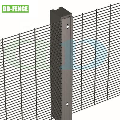 China Easily Assembled Density-Barrier HK Airport Project 358 High Security Anti Climb Airport Barrier for sale