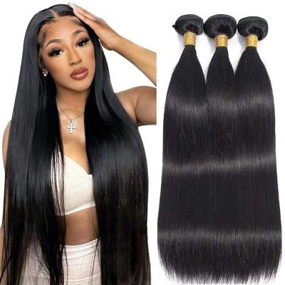 China Indian Bouncy Curly Remy Raw Virgin Hair Inch, Straight Super Thick Bone Straight Double Ended Hair Weave Curl 30 Bundles With Closure Set for sale