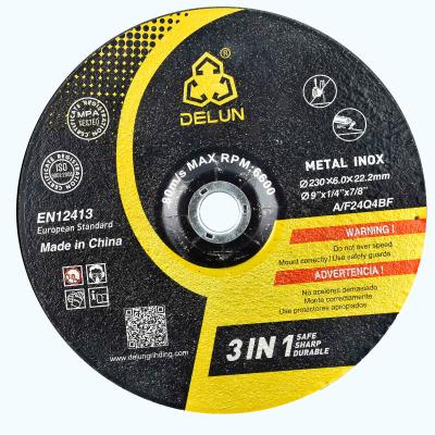 China ect 4 metal/stainless steel/inox 5 7 9 inch abrasive grinding wheel from yongkang factory, grinding wheel factory for sale