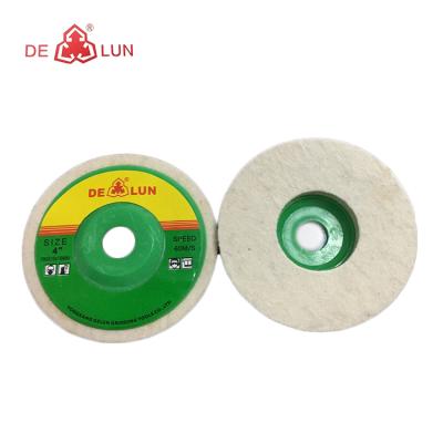 China For Metal 4 Inch Wool Felt Wheel Wool Polishing Disc for sale