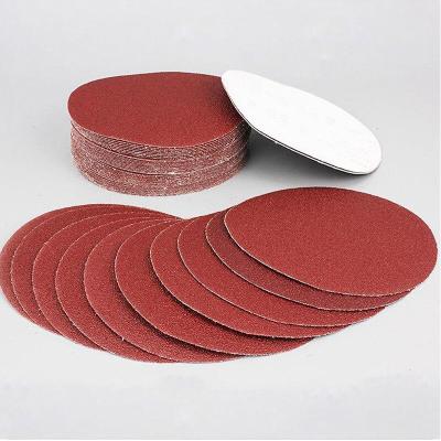 China Alunimium Oxide 100mm Aluminum Sandpaper Round Sanding Abrasive Disc For Angle Grinder for sale