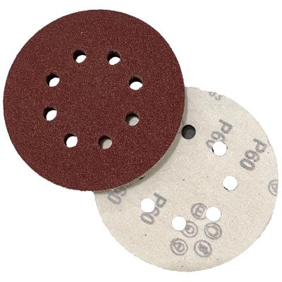 China Aluminum Oxide 6inch 150mm Germany Sand Paper Raw Material Round Sand Foil Paper For Angle Grinder Sanding Paper for sale