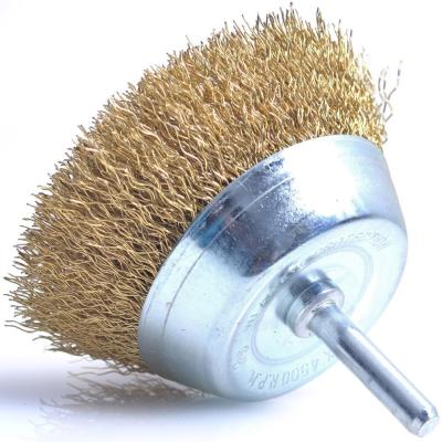 China Metal Copper Cup Brush Wire Polishing Steel Wheel Brushes Die Grinder Rotary Electric Tool Angle Grinder Wheel For Polishing Metal for sale