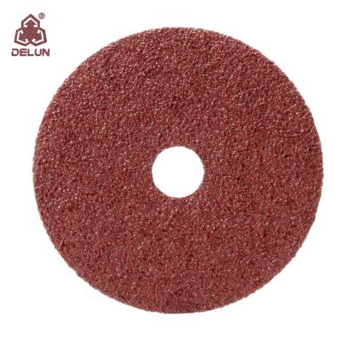 China Alunimium Oxide Aluminum Oxide Resin Center Hole Fiber Polishing Disc For Metal Polishing Fiber Abrasive Disc for sale