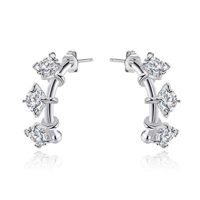 China TRENDY High end design wholesale Joker temperament earrings fashion personality diamond earrings female hot sale for sale