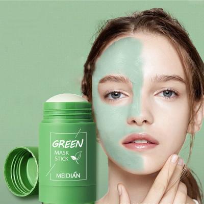 China Customizable Pink Cream Moisturizer Rotating Fruit Mud Green Tea/Eggplant Mask Stick Care Face Apply Purifying Clay Mask for sale