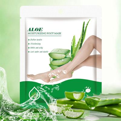 China Repairs Dry And Rough Feet Skin Vitamin C Peel Moisturizing Removal Calluses Crack Heel Sock For Pedicure Feet Spa Exfoliating Peeling Unscented Foot Care Mask for sale