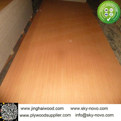 China 6mm red engineered veneer face plywood for sale