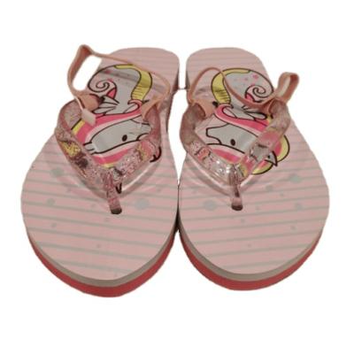 China Fashion Trend Color Double Sole With Cartoons Printing Children Slippers Flip Flops for sale