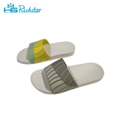 China Eco-Friendly PVC Printed Slippers Women's Open Toe Slippers for sale