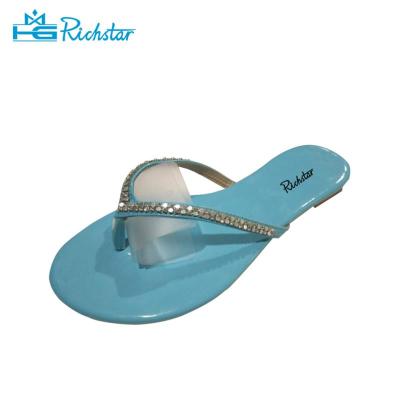 China Printed Ladies Fashion TPR Material Durable Custom Logo Slide Sandal for sale