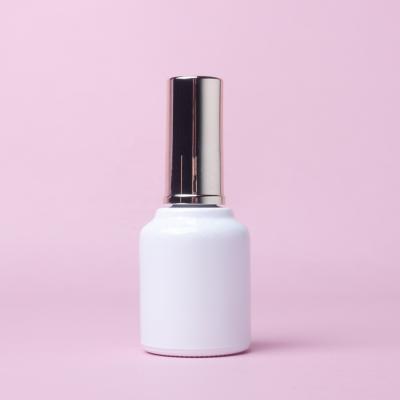 China Cosmetic Customize Design 18ml Round UV Gel Nail Polish Bottle Nail Polish Bottle Glass Bottle for sale