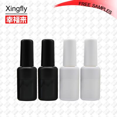 China New Product 10ml Cosmetic Empty Plastic Glue Bottle Plastic Glue Cap With Glue Brush for sale