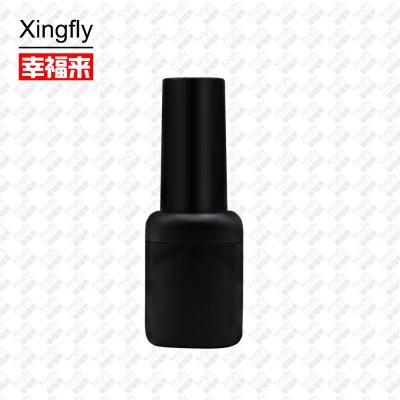 China 6ml Custom Empty Plastic Round Cosmetic Bottles With Cap And Brush For Nail Polish / Gel Polish / Glue for sale