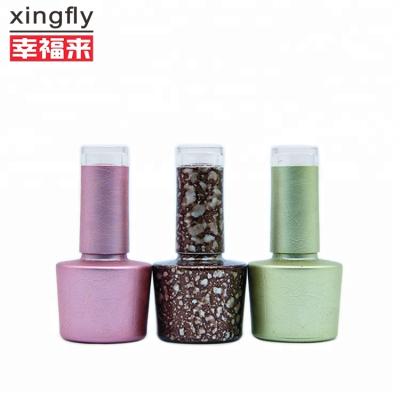 China Personal Care Round / Square 10ml Empty Nail Gel Polish Bottle In Different Color With Logo Design 10ml Bottle for sale