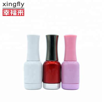 China Personal Care OEM 12ml Gel Nail Polish Bottle With Cap And Brush Gel Polish Bottle for sale