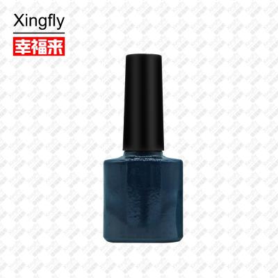 China Personal Care Guangzhou Xingfly 8ML Nail Glass Empty Gel Polish Bottle With Cap And Brush for sale