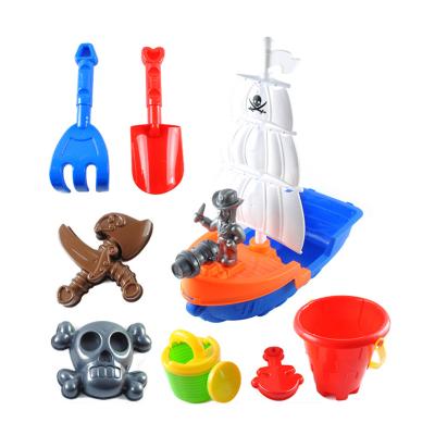 China Shantou 11pcs Sand Beach Environmental Plastic Play Toys Plastic Sand Toy For Children for sale