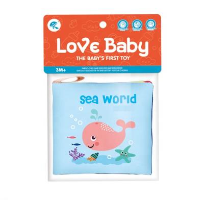 China Cloth Pre Educate Educational Safety Sea Animal Cloth Soft Cloth Book For Children Other Educational Toys for sale