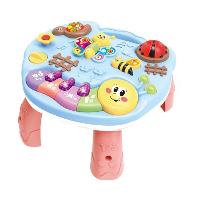 China Educational Musical Baby Piano Desk Animal Children Kids Learning Table Toys for sale