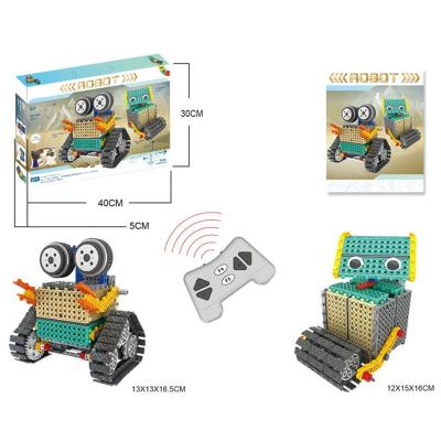 China DIY TOY 2 IN 1 Detection 178PCS Robot Assault RC Robot Building Block Toy Set for sale