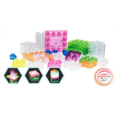 China Creative Square Building Toy 32PCS Voice Control Children Building Block Set Toy for sale