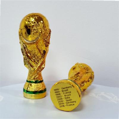 China Football Fans Quality Football Team Trophies Big Resin High Gold 36 Cm Football Cups for sale