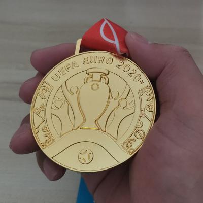 China Europe Euro 2020 European Cup Medals Sport Soccer Football Gold Metal Medal for sale