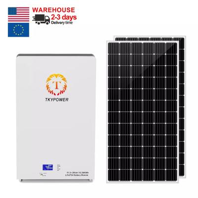 China Home Lifepo4 Lithium 10kw Home Power Storage 48v 200ah Solar Wall Mounted Lifepo4 Battery Packs for sale