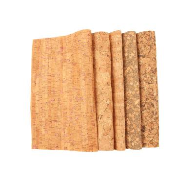 China Anti-rust 45*30CM Square Rock Cork Rose Golden Fabric Cork PU Leather Sheet Randomly By The Piece For Bags Yoga Mat Wallet for sale