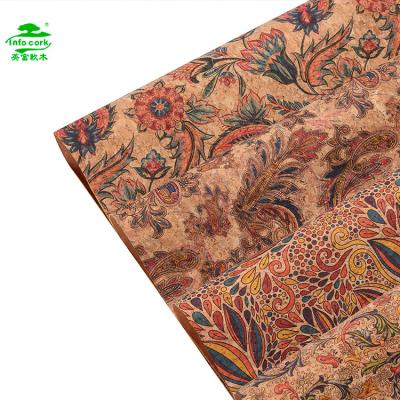 China Anti-rust Factory Real Cork Fabric Synthetic Leather Hot Sale for sale