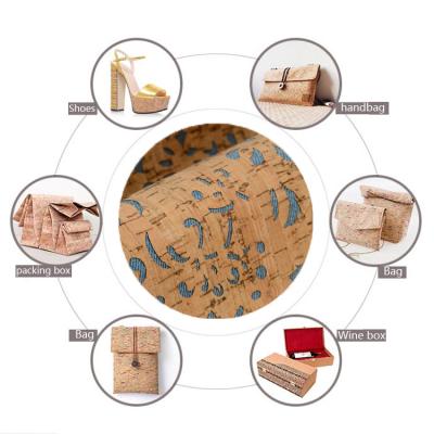 China Anti-rust Portugal Cork Leather Factory Cork Laser Cork Fabric Natural for sale