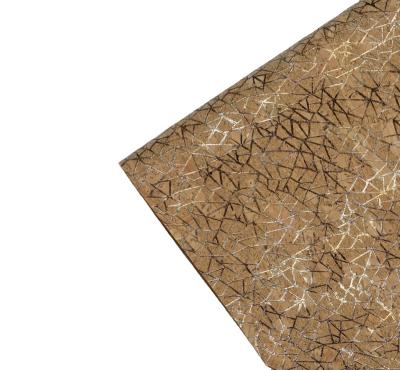 China Anti-Mildew Cork Fabric Floral Portugal Cork Synthetic Leather Factory Direct For Bags for sale