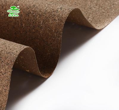 China Eco-friendly Anti-rust Natural Carbide Granule Cork Fabric Synthetic Leather For Pillow Bags Wallpaper Phone Cases for sale