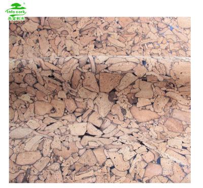 China Anti-rust Portugal Cork Synthetic Leather Factory Direct Wooden Cork Fabric Rock Blocks for sale