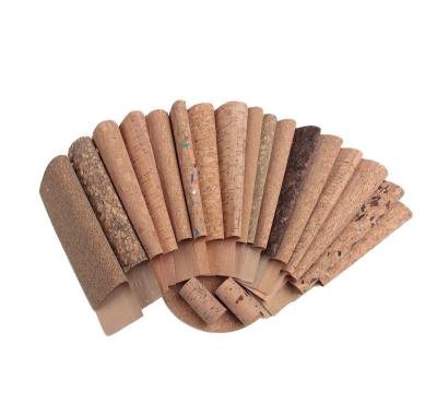 China Anti-rust Natural Cork Material PU Synthetic Leather Fabric For Shoes Bags Mats Packaging Cover Cases for sale