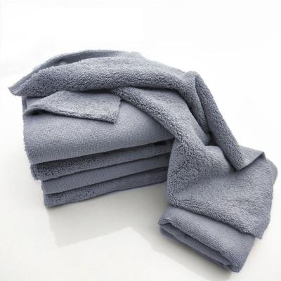 China Viable Hot Sale Short Pile High Water Absorption Microfiber Cleaning Towel Long Edgeless Cloth for sale