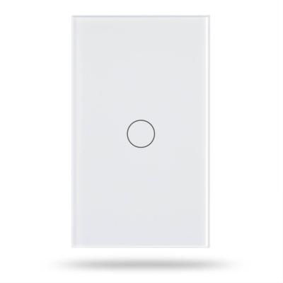 China Tempered Tuya WiFi Lamp Switch WiFi Hooanke One Glass+PC Plastic Strip Smart Home Smart Home for sale