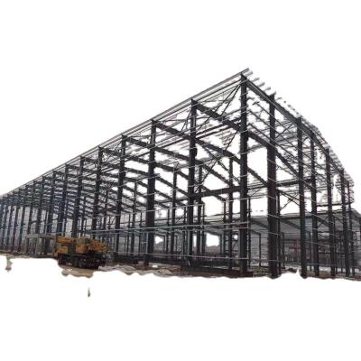 China Hot Modern Style Graphic Timber Framed Building Forming Window Steel Structure Low Cost Modern Parts Design Workshop Construction for sale