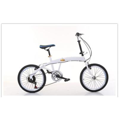 China Steel Foldable Bicycle Aluminum Alloy Double V Brake Full Suspension Folding Bike for sale