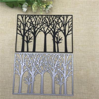 China China Tree Metal Stencil Carbon Steel Die Cut Embossing Cutting Dies For Invitation Card Making Craft Cutting Dies for sale