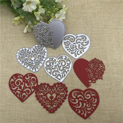 China 4pcs/set China Lace Love Metal Cutting Dies Stencils for DIY Scrapbooking Handcraft Decorative Engraving Die Cutting Template for sale