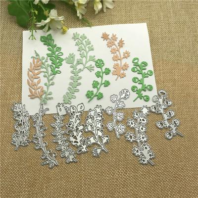 China China 8pcs Leaves Lace Metal Cutting Dies Craft Stamps Die Cut Embossing Card Make Stencil for sale