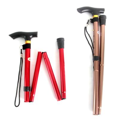 China Convenient Folding Walking Cane Stick For Men And Women Walking For Elder Foldable Walking Stick for sale