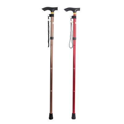 China Wholesale PorLightweight High Quality Lightweight Portable Adjustable Folding Manufacturers Walking Cane Convenient for sale