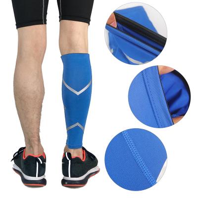 China Provide breathable anti-collision basketball leg calf protection outdoor sports protection calf sleeve with shin guard for sale