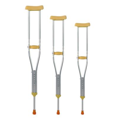 China Aluminum Alloy Adjustable Adjustable Folding Telescopic Crutches For Disabled Adults for sale