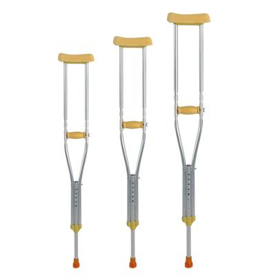 China Aluminum Alloy Adjustable Axillary Underarm Telescopic Walking Crutches For Adults for sale